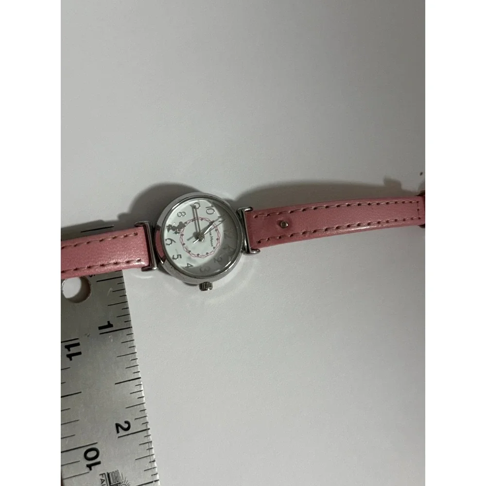 Vintage‎ MINNIE MOUSE Disney Watch Women's or Girls Pink New Battery Running